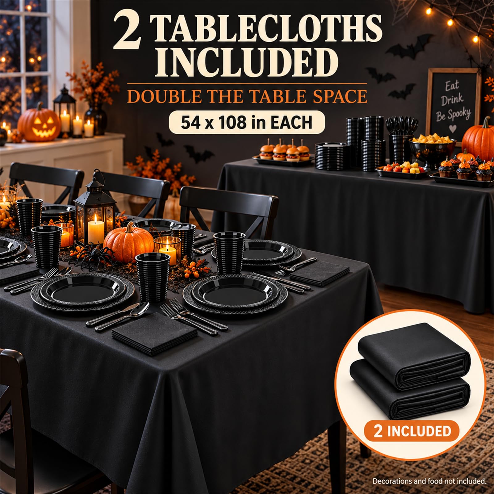 Tinybee 352 Piece Disposable Plates Set - Serves 50 -3