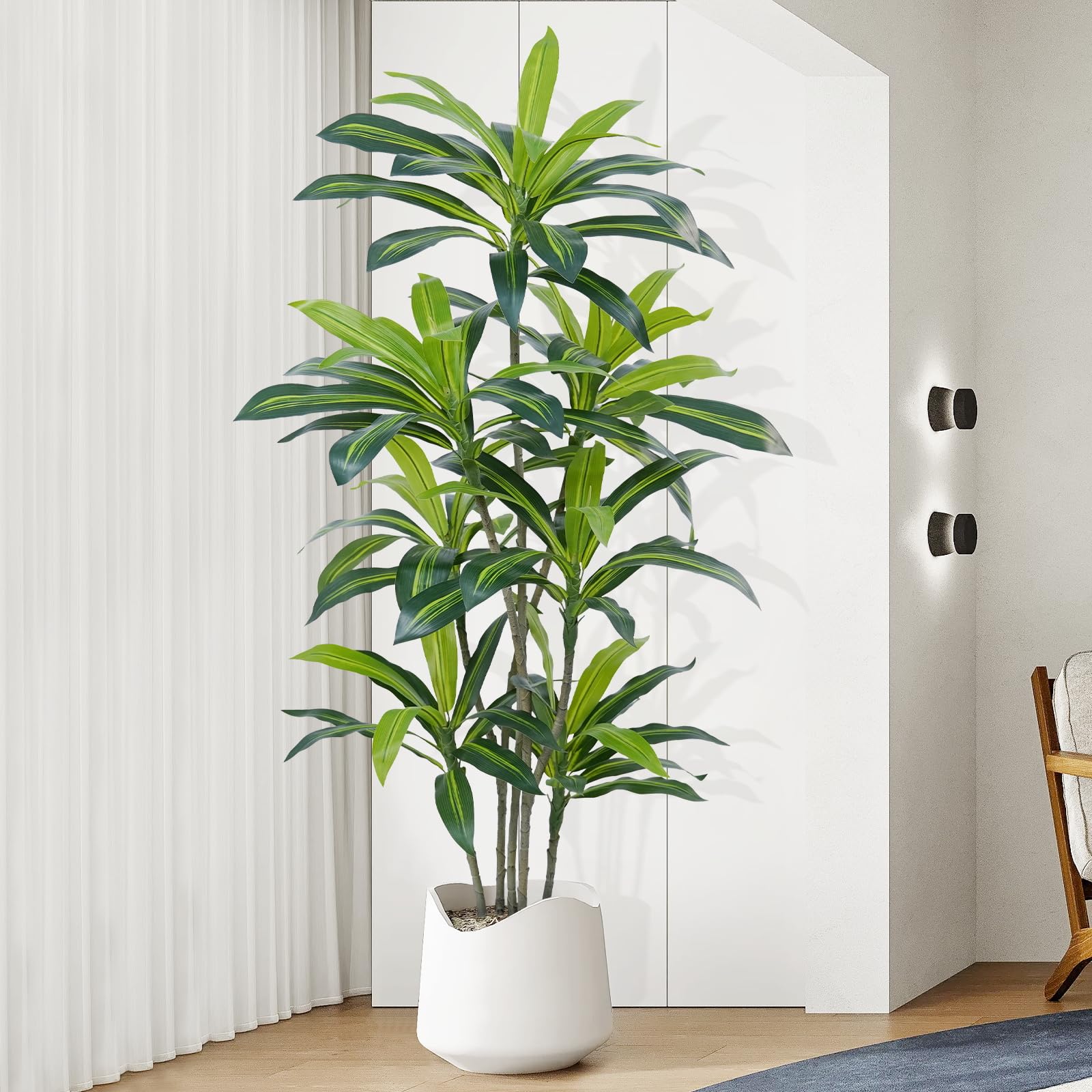 Amazon.com: ZEEOZE 6Ft Dracaena Plant Artificial Tree Fake