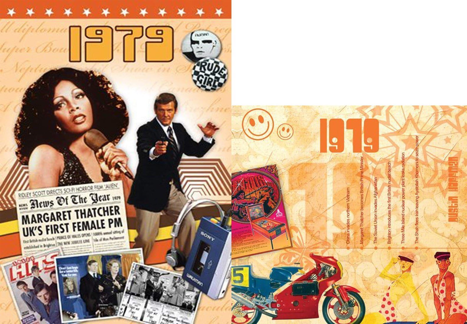 1979 Wedding Anniversary Gifts Set - 1979 DVD Film , 1979 Chart Hits CD and 1979 Greeting Card
