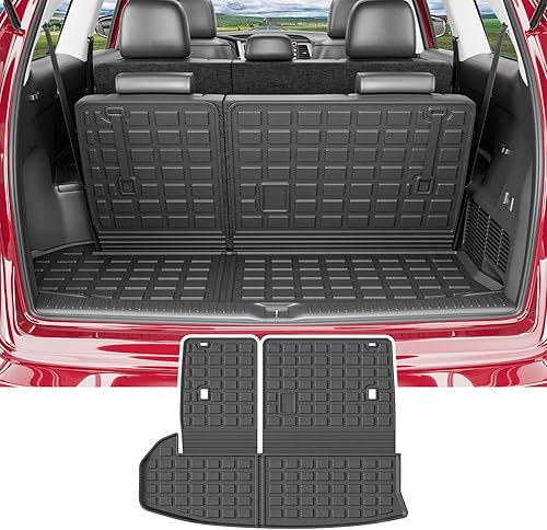 Xipoo Alfombrilla de carga compatible con Toyota Highlander 2014-2019, alfombrilla de maletero para respaldo, forro de carga de repuesto para
