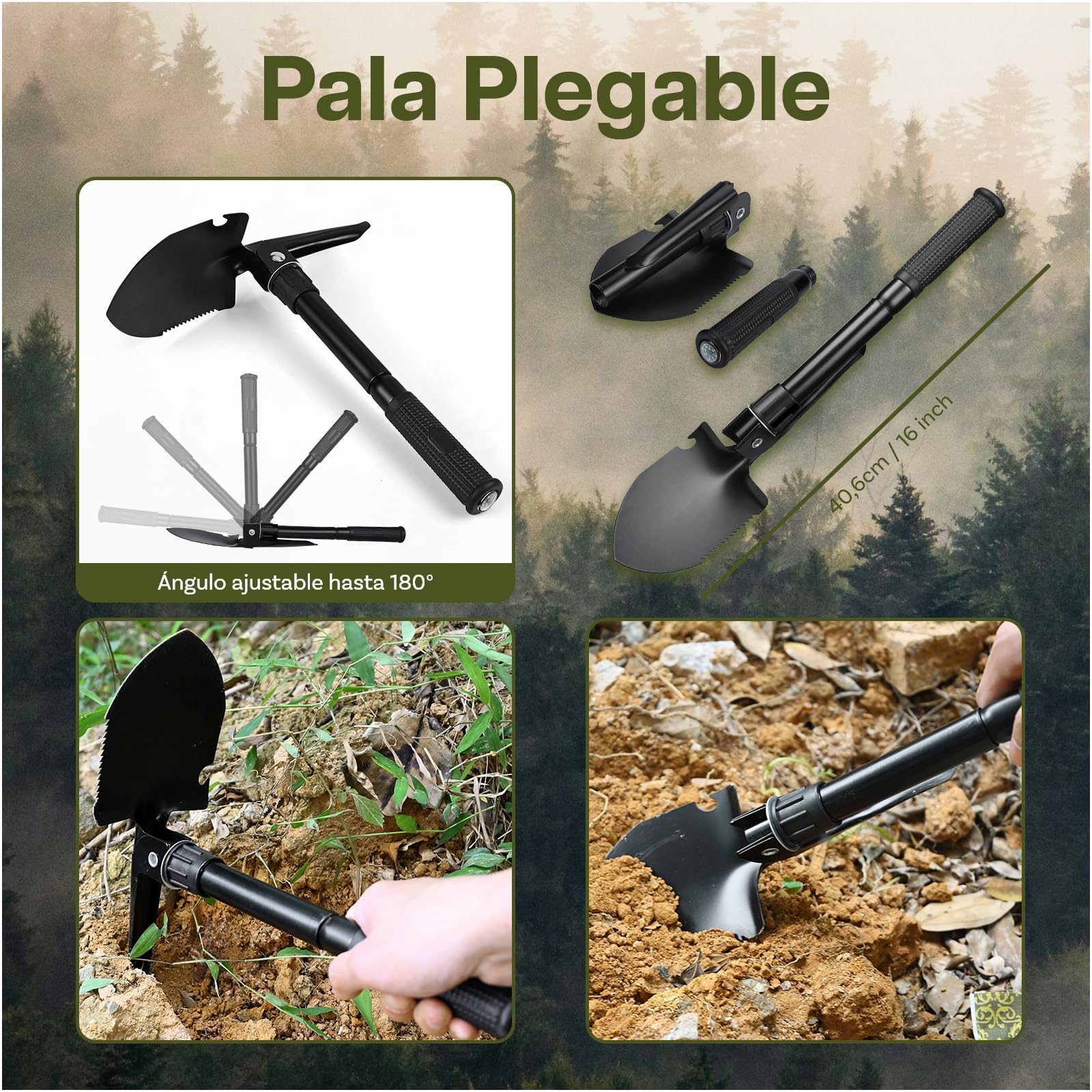 Kit de Supervivencia - Equipo de Emergencia con Botiquín de Primeros Auxilios por MMOBIEL – Bolsa de Supervivencia con Filtro Agua, Brújula etc. para Camping, Senderismo, Aventura – Regalo para Hombre