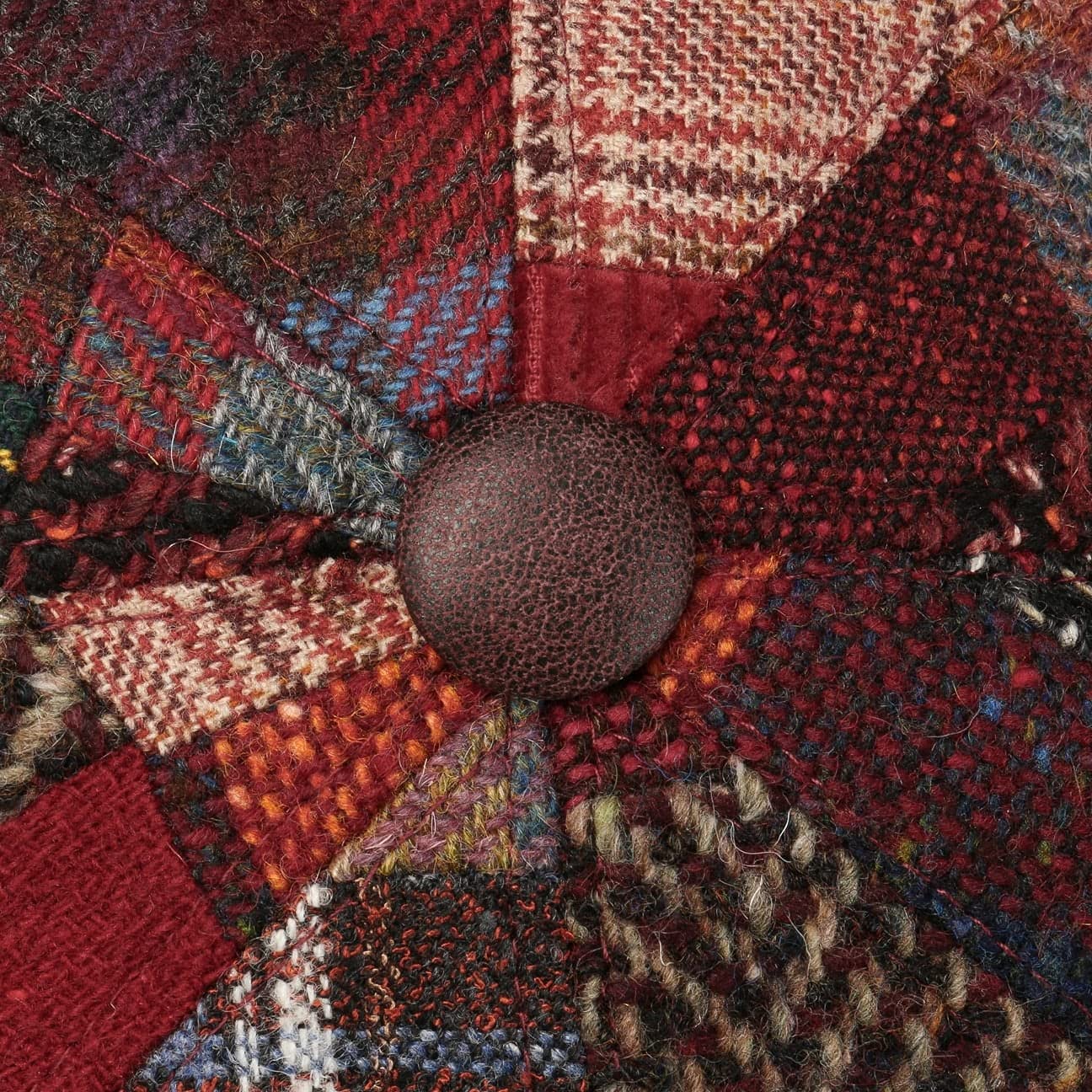 LIERYS Carlento Coppola Patchwork Prodotto in Italia Uomo Autunno Inverno