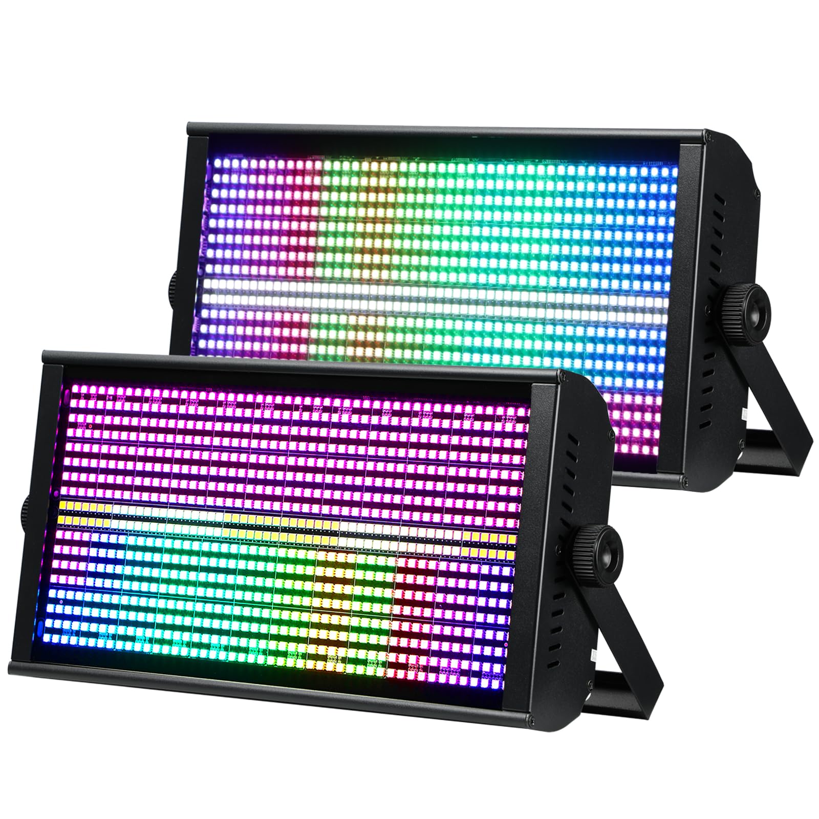 BETOPPER LF4808 260W Matrix-Stroboskoplicht, Wash-Strobe und Blinder Bühnenlicht-Effekt, LED Wallwasher, Uplights DMX DJ-Licht für Party, Hochzeit, Club, Bar, Show (2 Stück)