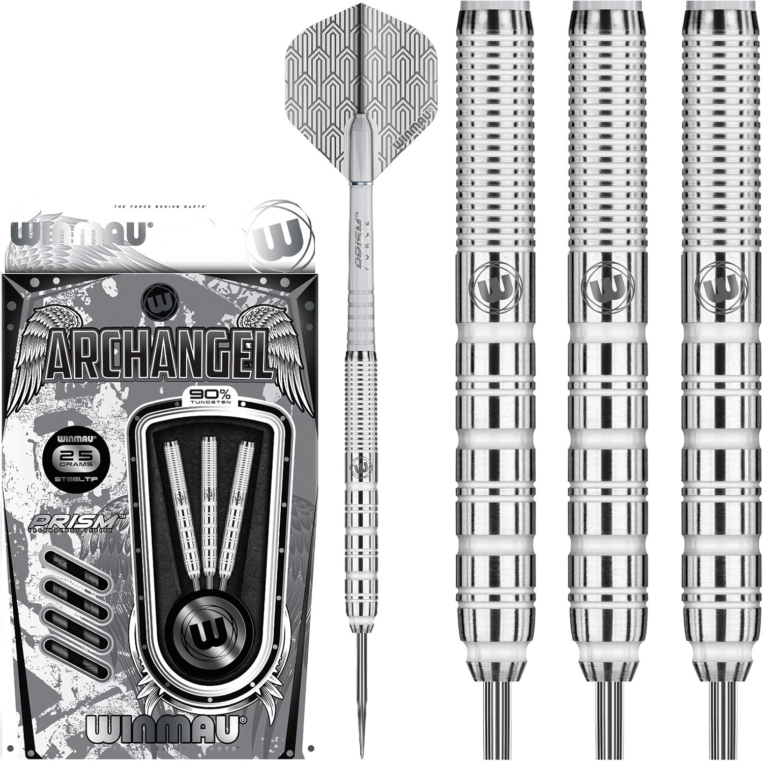 Double Top Darts Winmau Archangel 90 Tungsten Steel Tip Darts S225 Gram Set of 3 Pin Buy