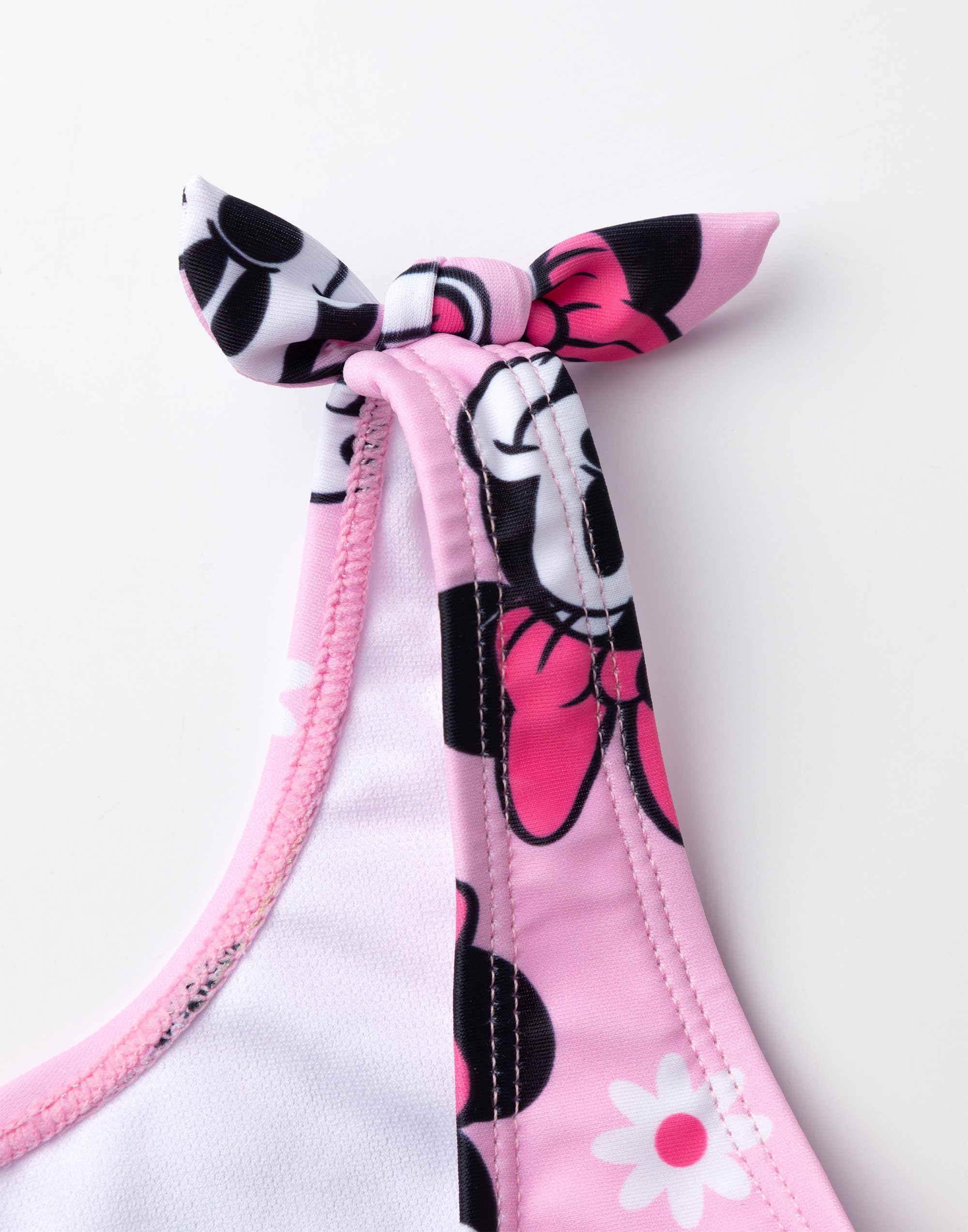 Disney Bañador Minnie Mouse Rosa 1 Pieza | Traje de baño clásico sin Mangas para niñas | Ropa de Playa con Estampado de Minnie Mouse de Dibujos Animados