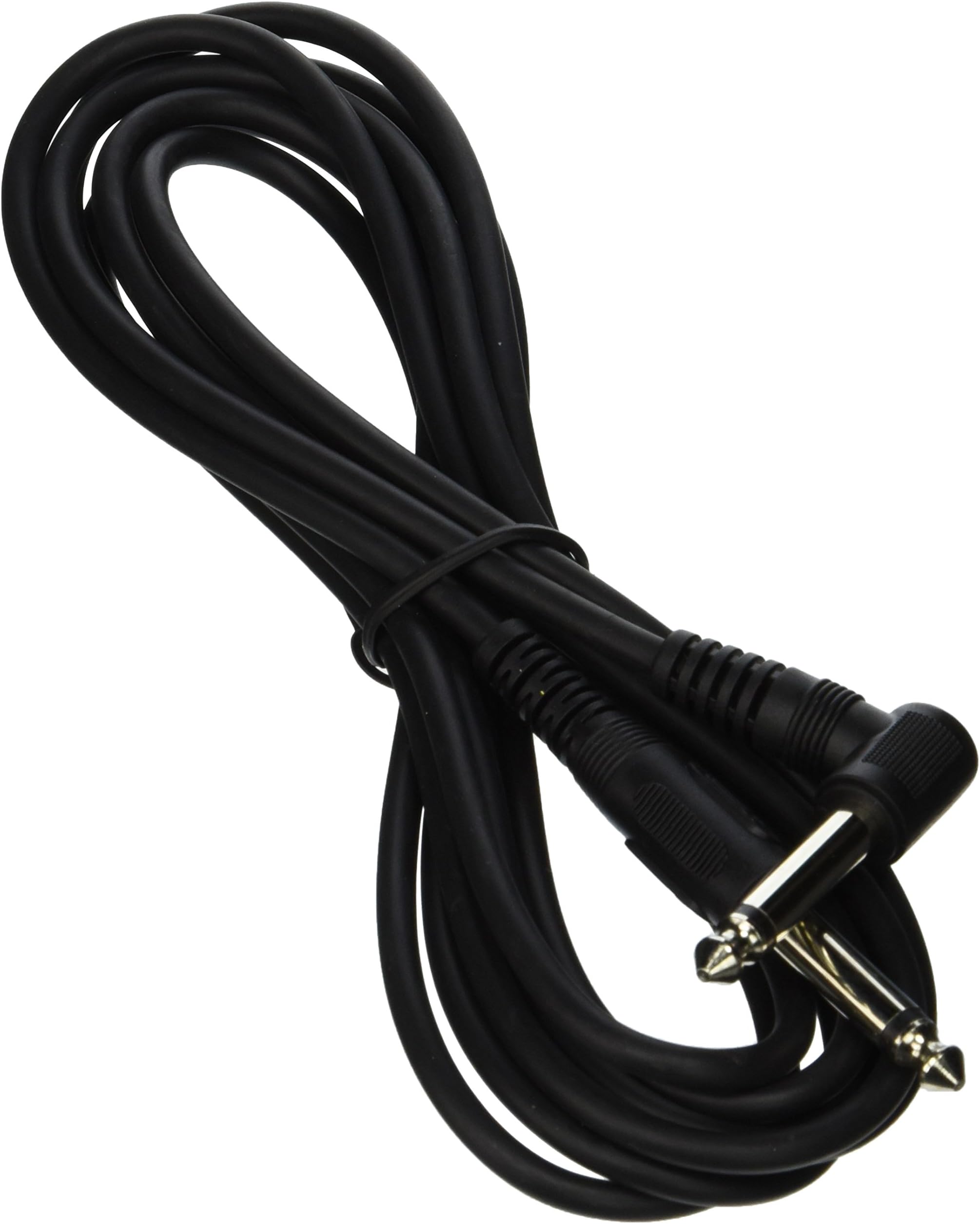 Cable Corp10' Molded End Instrument Cable, 1/4-Inch Right Angle to Straight, Basic (SC10)