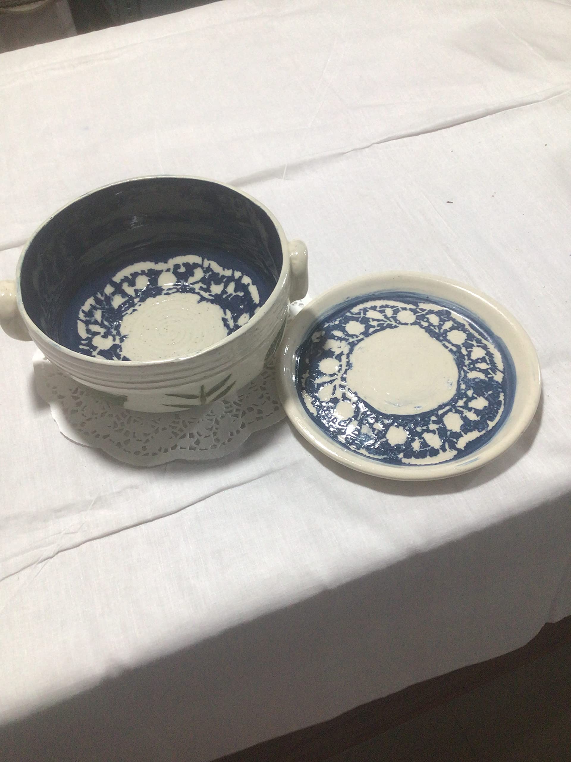 Sophie’s Wheel Hand Made Ceramic Bowl with lid