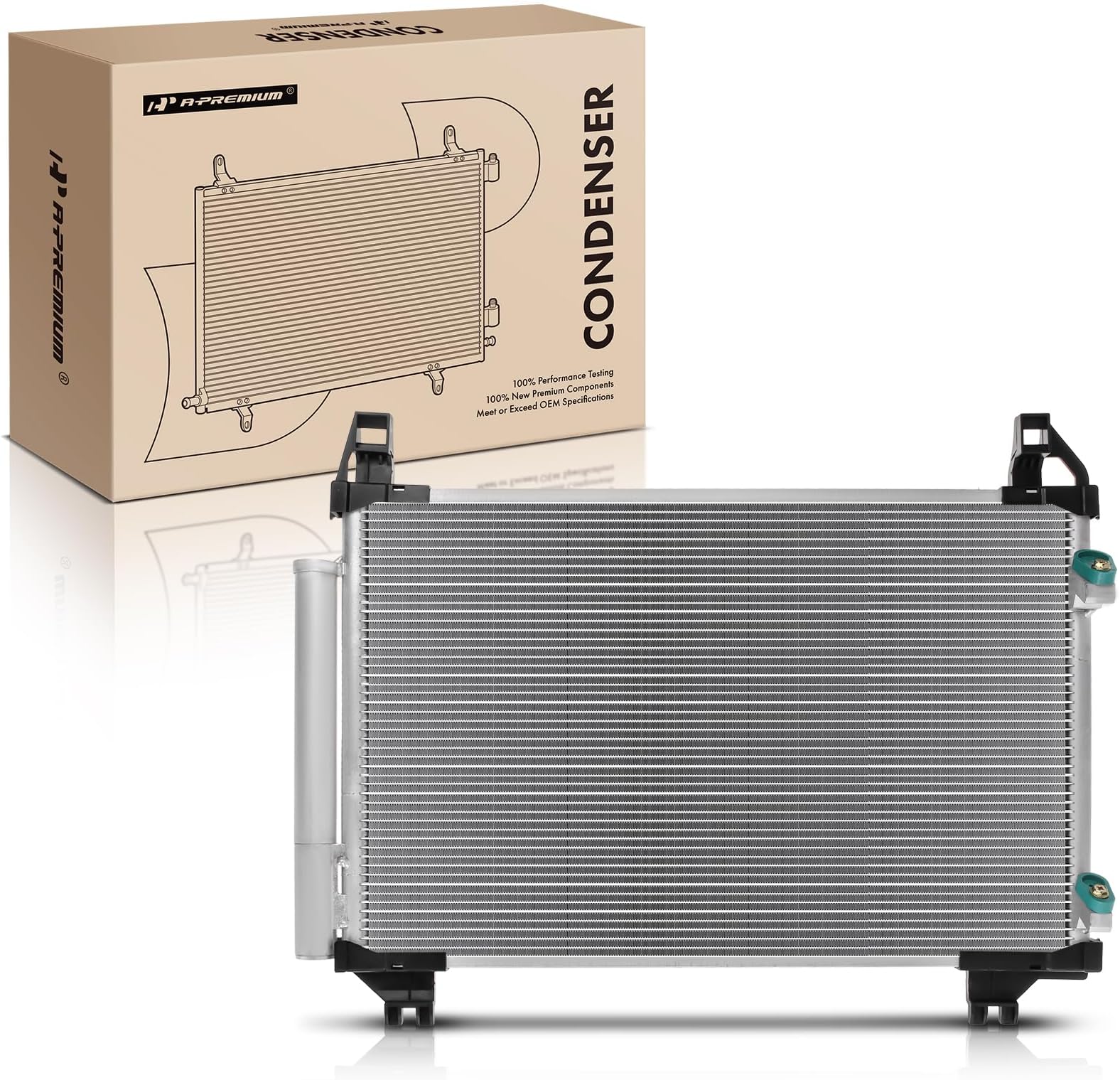 A-Premium Air Conditioning A/C Condenser Compatible with Toyota Yaris 2004-2015 & Scion xD 2008-2014, Replace# 8846052110, 8846052130