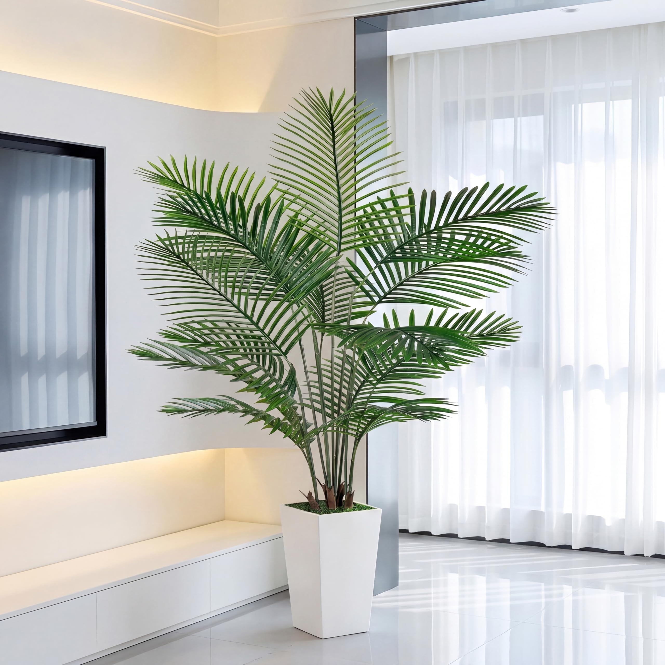 VIVATREES 6ft Artificial Palm Tree LED