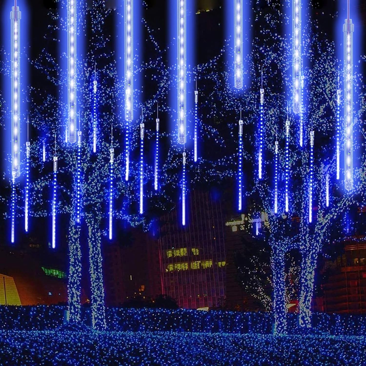 Meteor Shower Rain Lights Outdoor String Lights Waterproof Garden