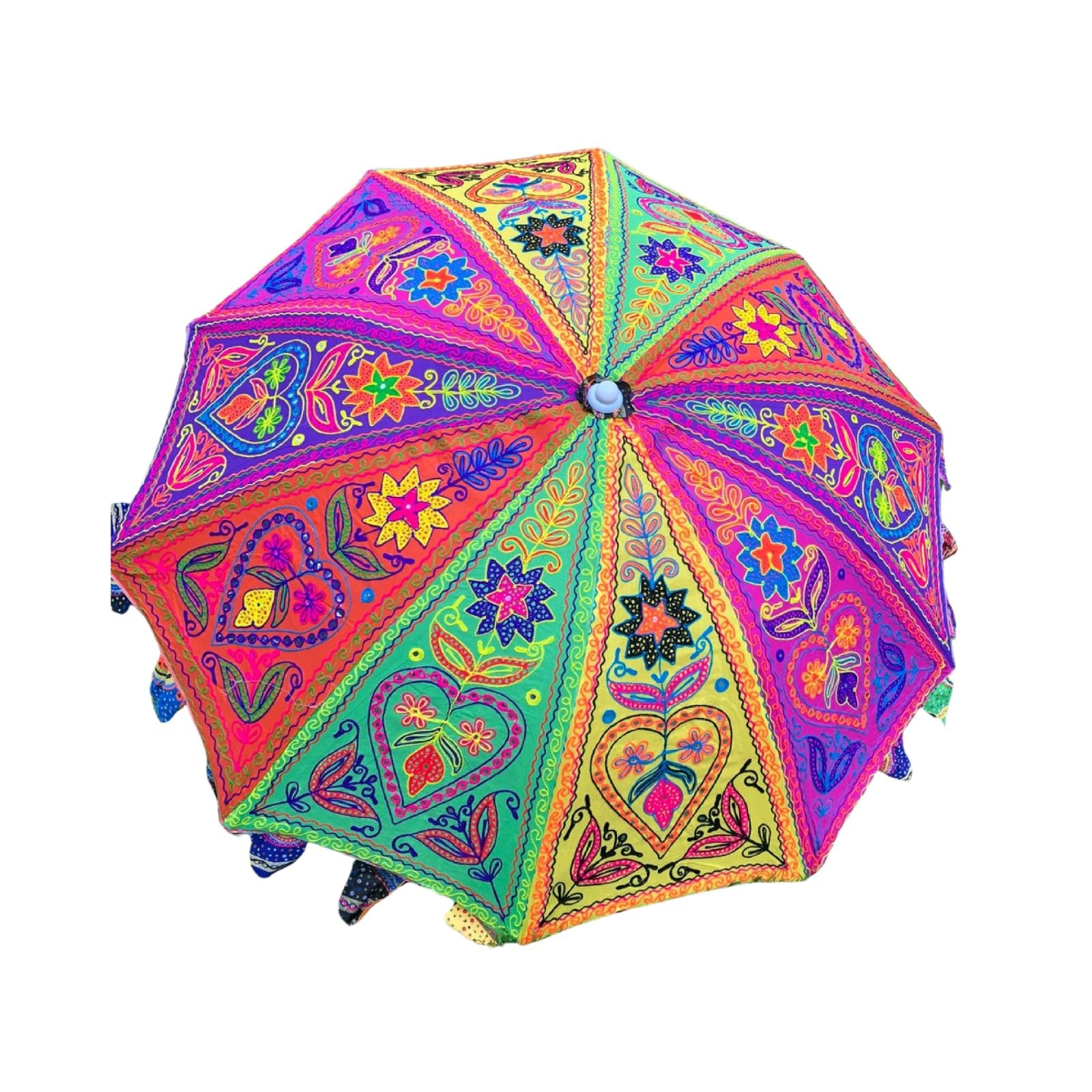 Arprani indian umbrellas for decoration, handmade patio garden table umbrellas beach umbrella cafe outdoor cotton umbrella parasol