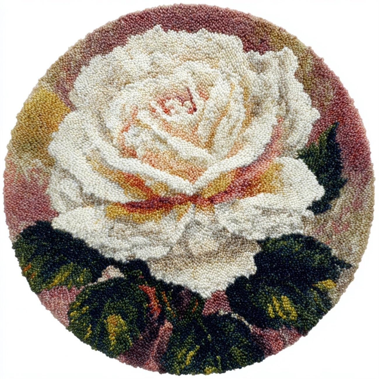 Kitquiver Tapestry Kits for Adults White Roses 50x50cm