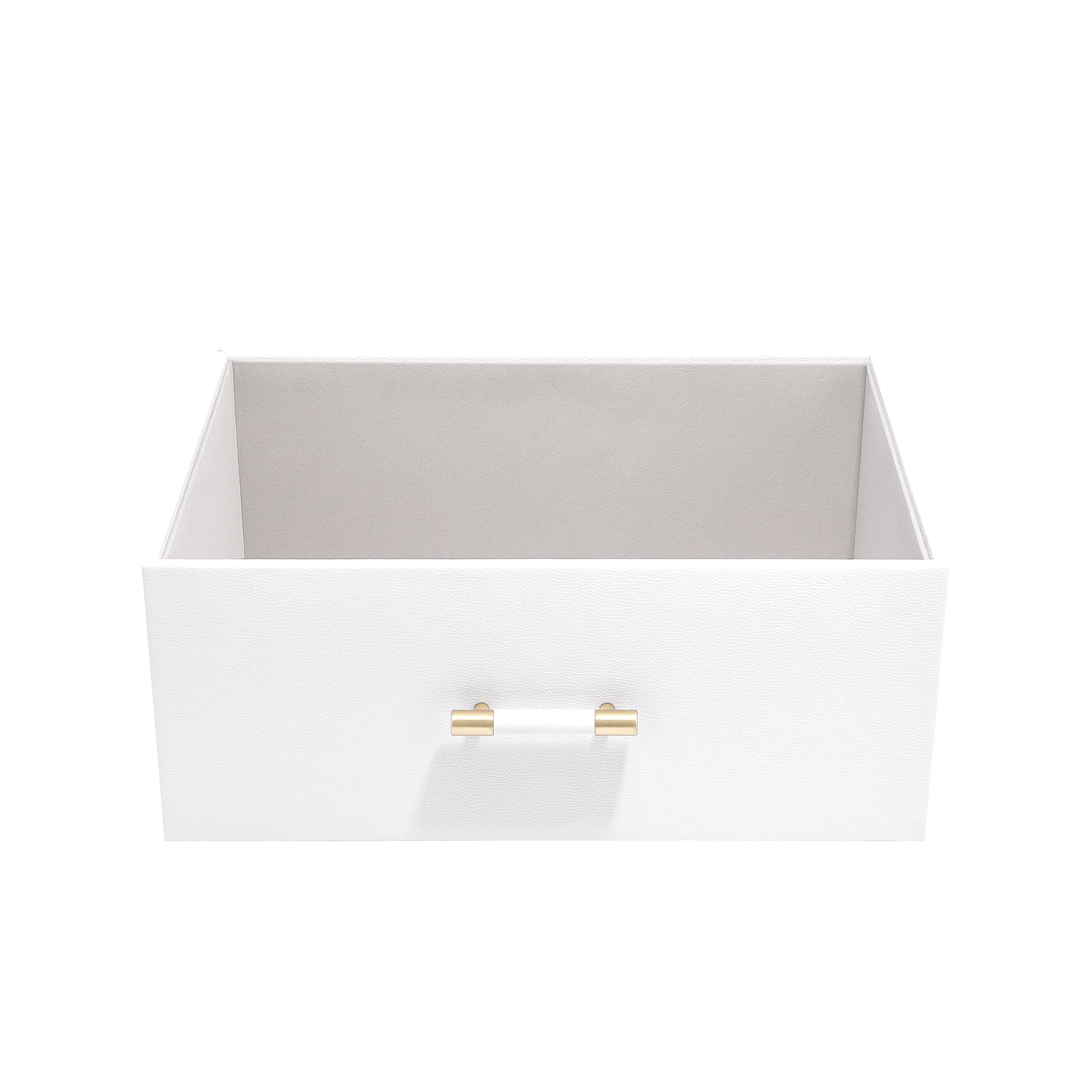 Stackers Pebble White Storage Box with Handle