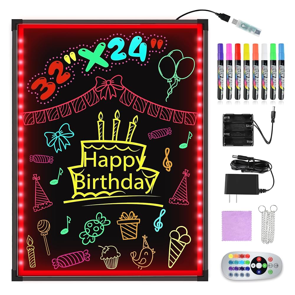 LED看板 電光掲示板/メッセージボード オフホワイト KoiToブランド 商品紹介動画付 電光掲示板 LED 看板 光る メッセージボード