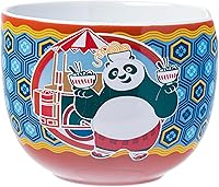 Vista 51 de Silver Buffalo The Powerpuff Girls Girl Power Featuring Blossom, Bubbles, and Buttercup Ceramic Ramen Noodle Rice Bowl with Chopsticks, Microwave