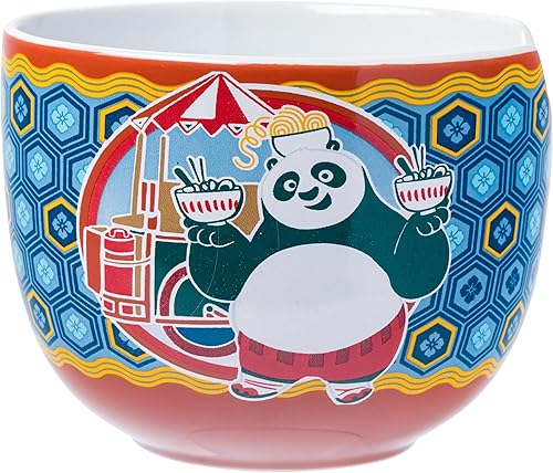 Miniatura 51 de Silver Buffalo The Powerpuff Girls Girl Power Featuring Blossom, Bubbles, and Buttercup Ceramic Ramen Noodle Rice Bowl with Chopsticks, Microwave