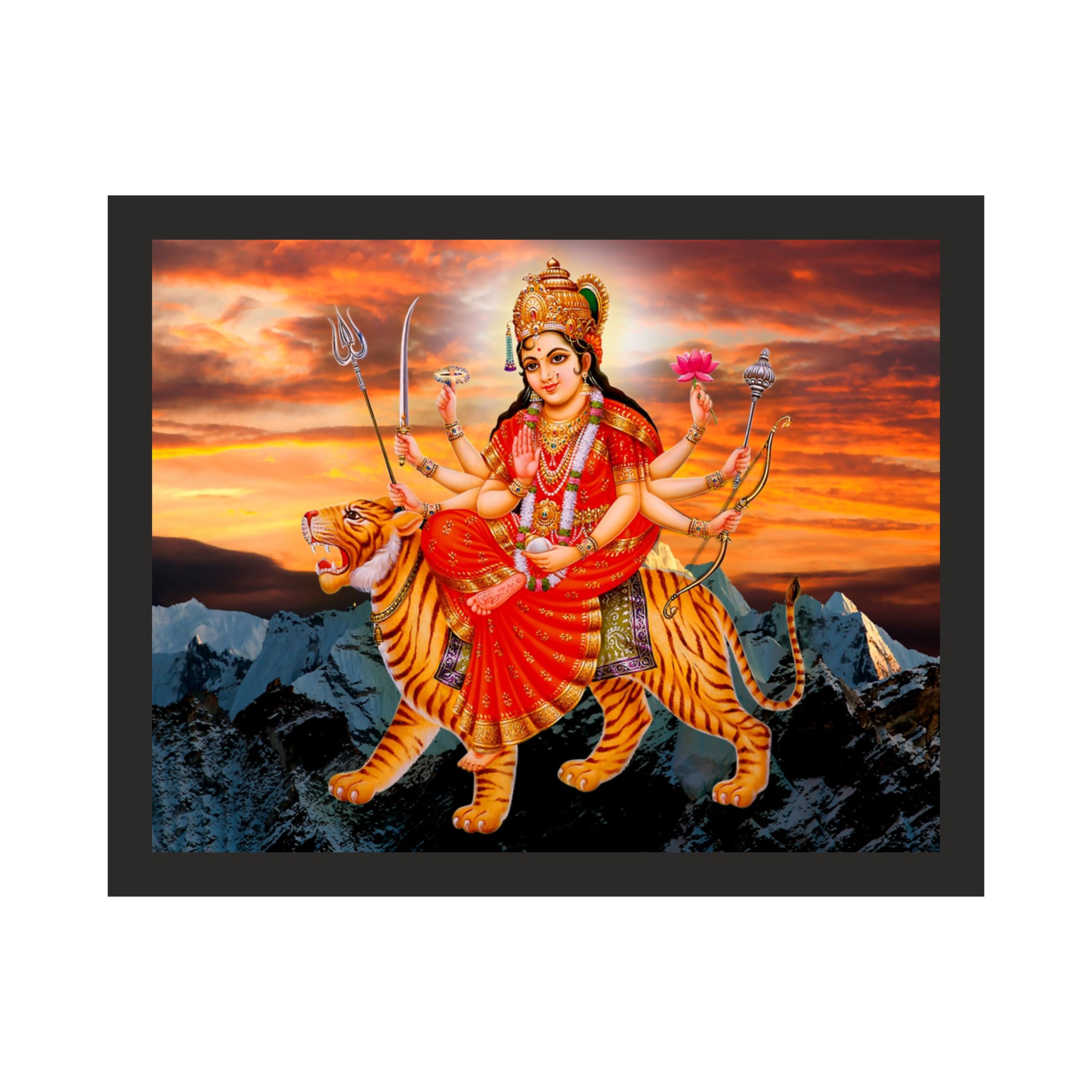 Majestic Maa Durga Wall Art