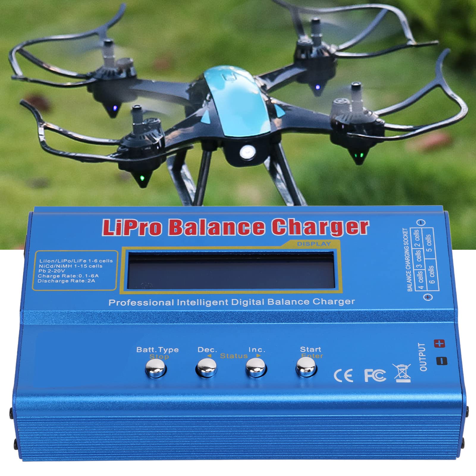 Ładowarka wielofunkcyjna Mini ładowarka ze stopu aluminium do zestawu do ładowania helikopterów RC