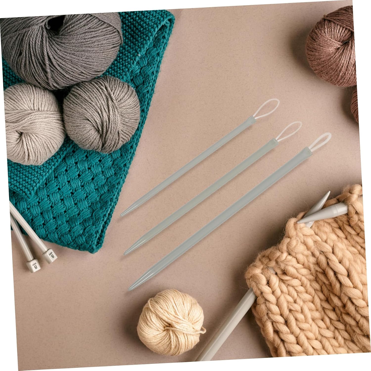 AUTSUPPL 30pcs Wool Needles Yarn Threading Tools Lightweight Wool Threaders for Embroidery Cross Sewing Portable Knitting Needles for Craft Projects
