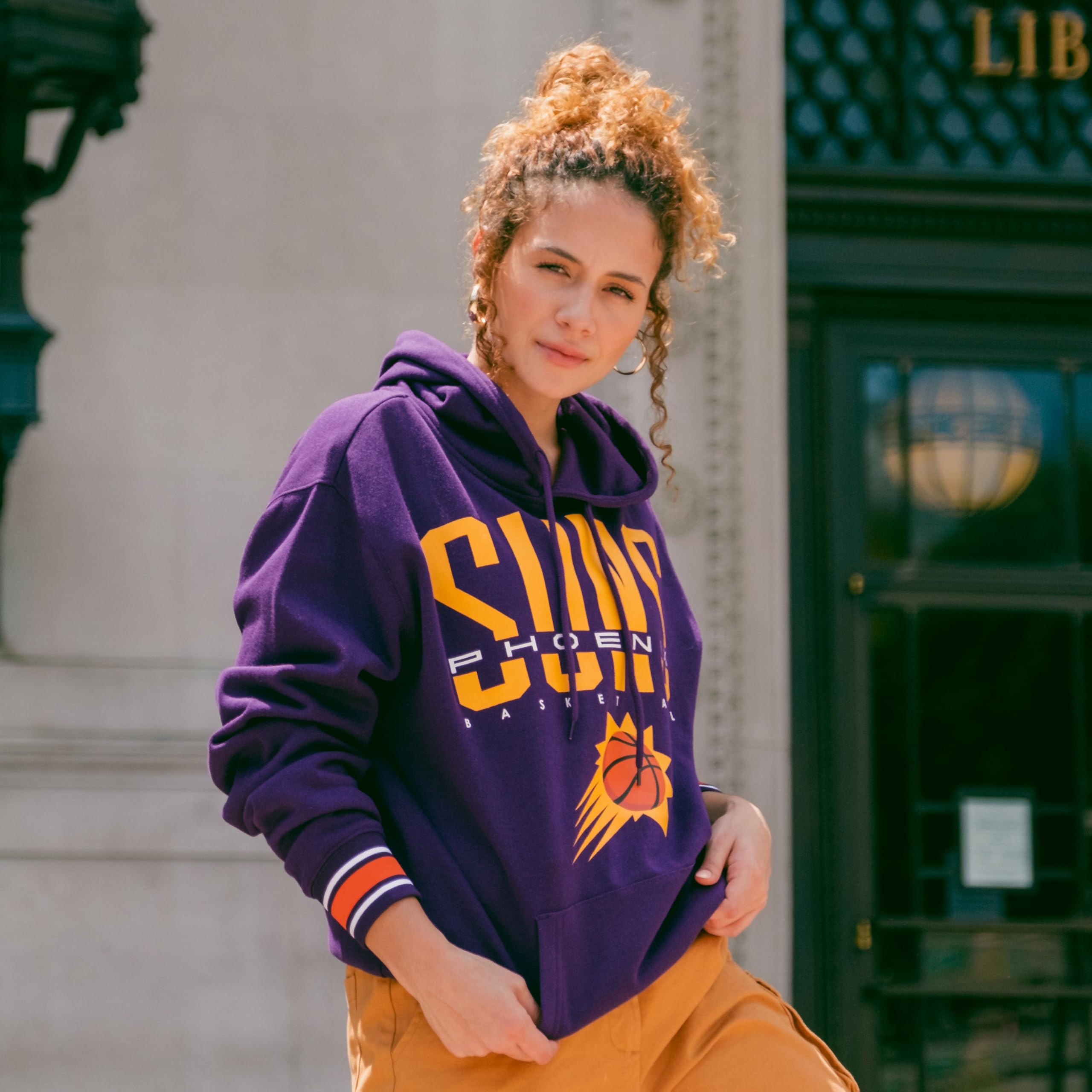 Ultra Game NBA Sweat à capuche en polaire douce à rayures pour homme