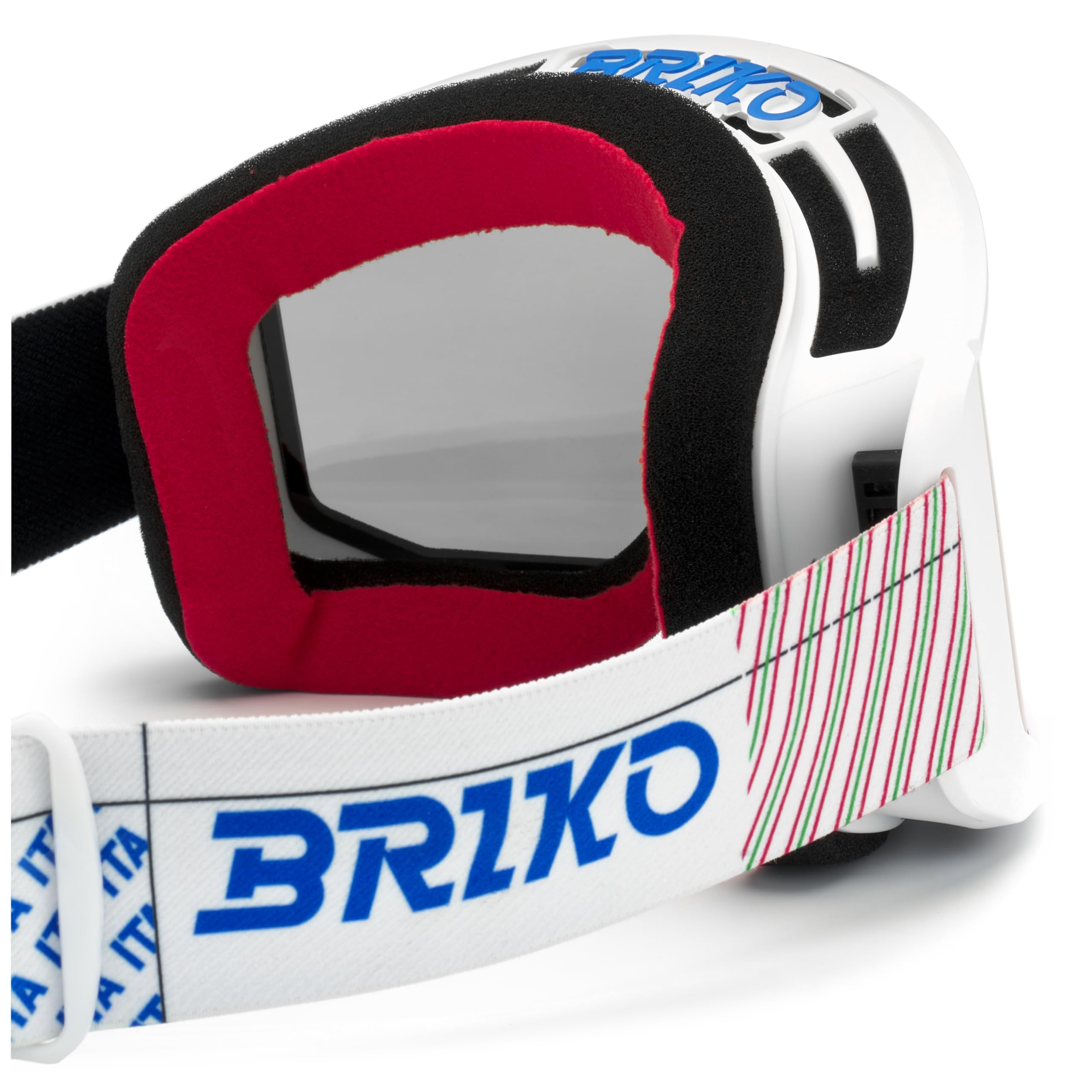 Briko Vulcano Mask Italia, Goggles Unisex-Adulto, White Science Blue-BM2, Taglia Unica