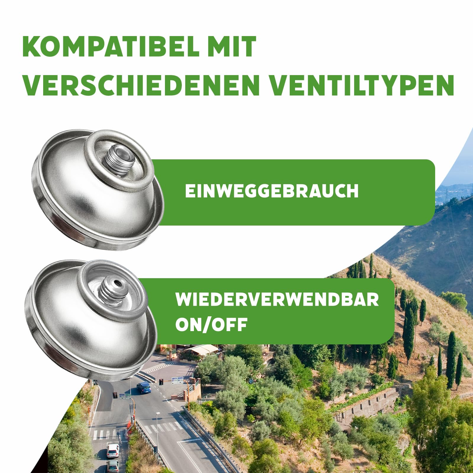 3in1 R134a Kältemittel Ersatzgas + Schlauch – Kühlmittel Klima Auto mit Klima Dichtmittel und Öl – Gasflasche 2x235 g – Auto Klimaanlage Nachfüllset – Klimaanlage Wohnmobil – ECO