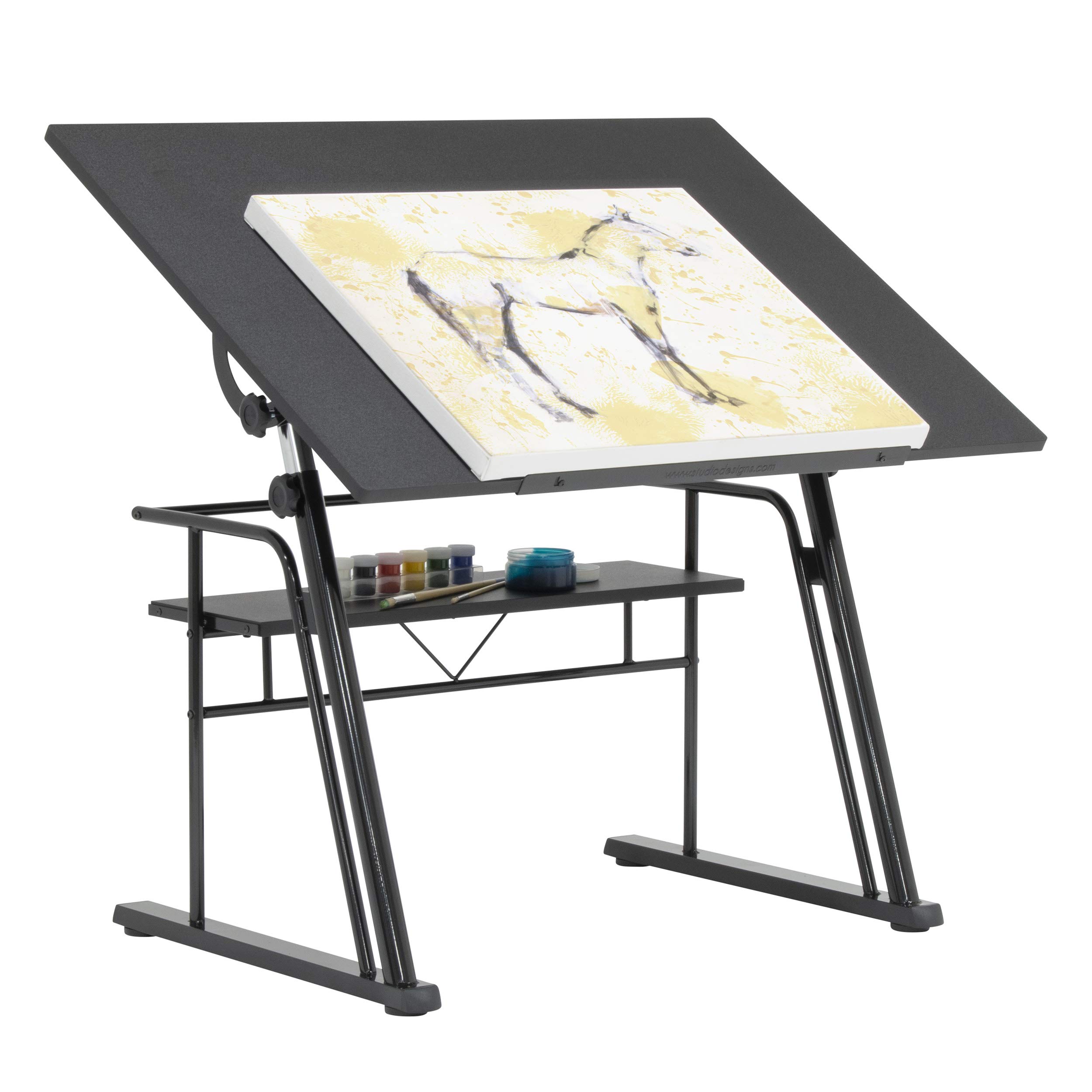 STUDIO DESIGNS Zenith Craft Desk Drafting Table, Top Adjustable