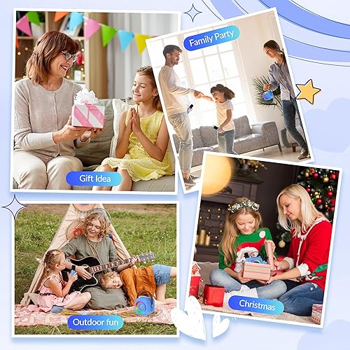 Vista 60 de Mini máquina de karaoke para niños y adultos, altavoz Bluetooth portátil con micrófono inalámbrico, para niñas de 4, 5, 6, 7, 8, 9, 10 y 12 años