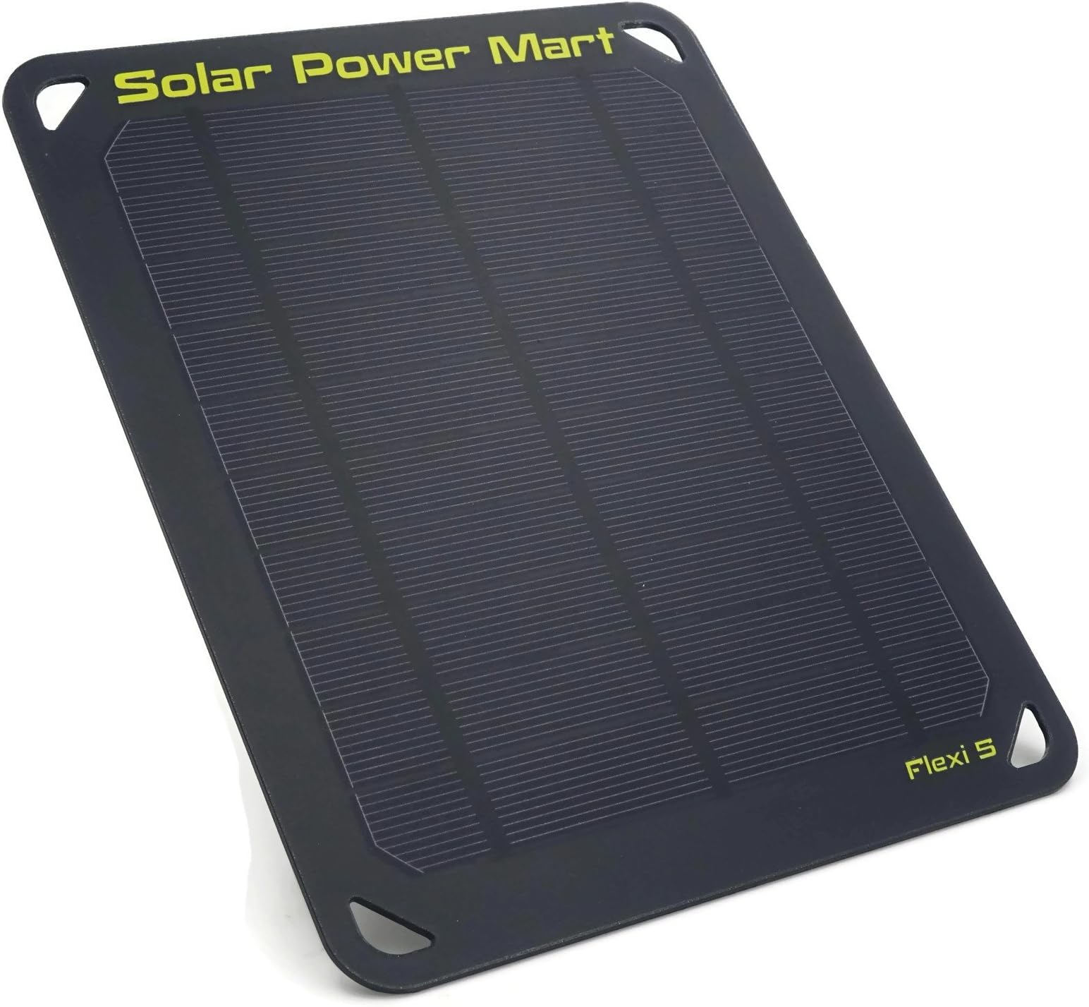 Solar Power Mart FLEXI 5 USB Solar Charger 5Wp 5V, Semi Flexible Portable Solar Charger, Matte Black