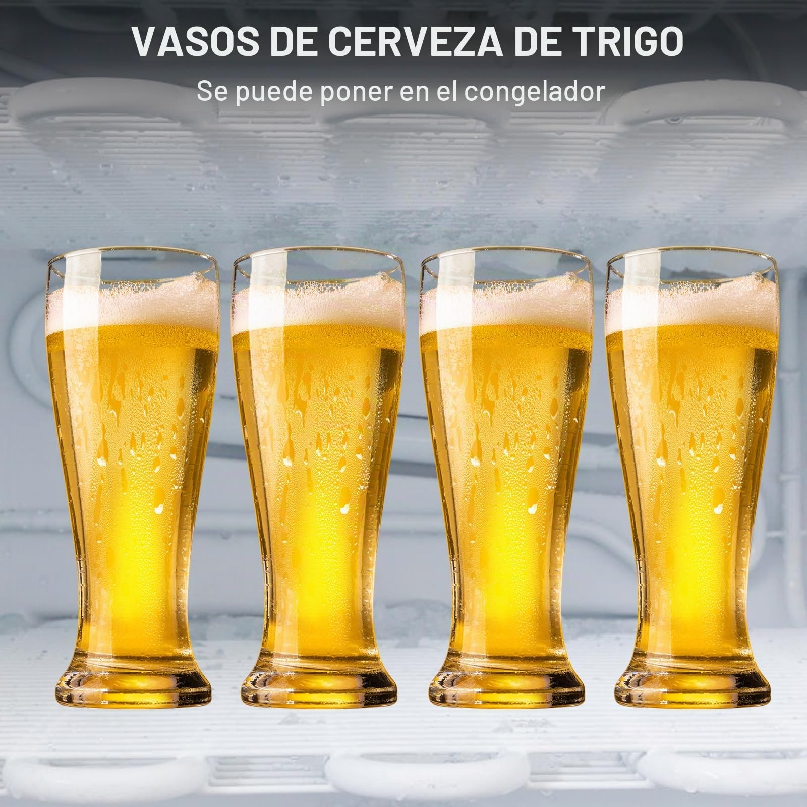 PARACITY Juego de 2 vasos de cerveza de 396.9 g, vasos de cerveza de trigo Pilsner, juego de vasos para beber, cristalería regalo para hombres