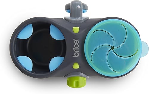 Miniatura 5 de BRICA vaina de comida de lujo para silla de bebé recipiente para bebida y comida AzulGris