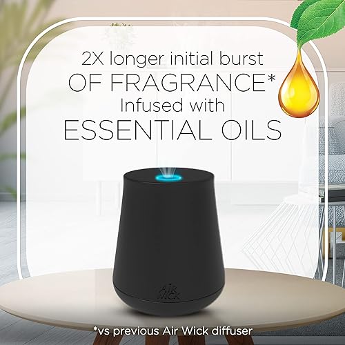 Miniatura 2 de AIR WICK Recambio de niebla esencial, 1 unidad, coco y piña, ambientador, aceites esenciales blanco