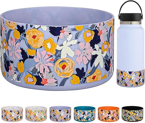 Vista 46 de HEYSKAY Protective Silicone Boot for Hydro Flask Water Bottle Wide Mouth Water Bottle Anti-Slip Silicone Boot Bottom Protector Water Bottle