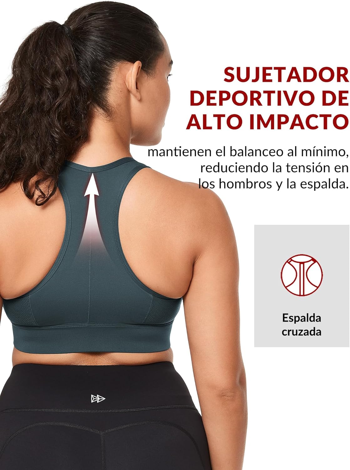 Sujetador De Yoga Para Mujer Sujetador Deportivo-Rosa Y Azul DENISASAA