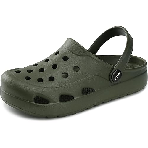 WHITIN Unisex Clogs with Arch Support, Lightweight Garden Shoes for Women and Men