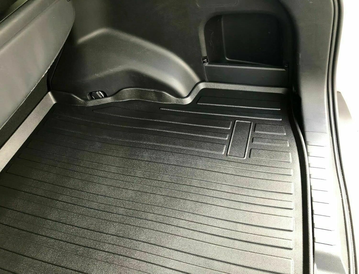 Cargo Liner - Trunk Mat for Toyota RAV4 2019-2025 – Weather-Resistant Trunk Mats for Cars with Raised Lip – Non-Slip Car Trunk Mat Rubber – Easy to Install – Laser Pre-Cut Design