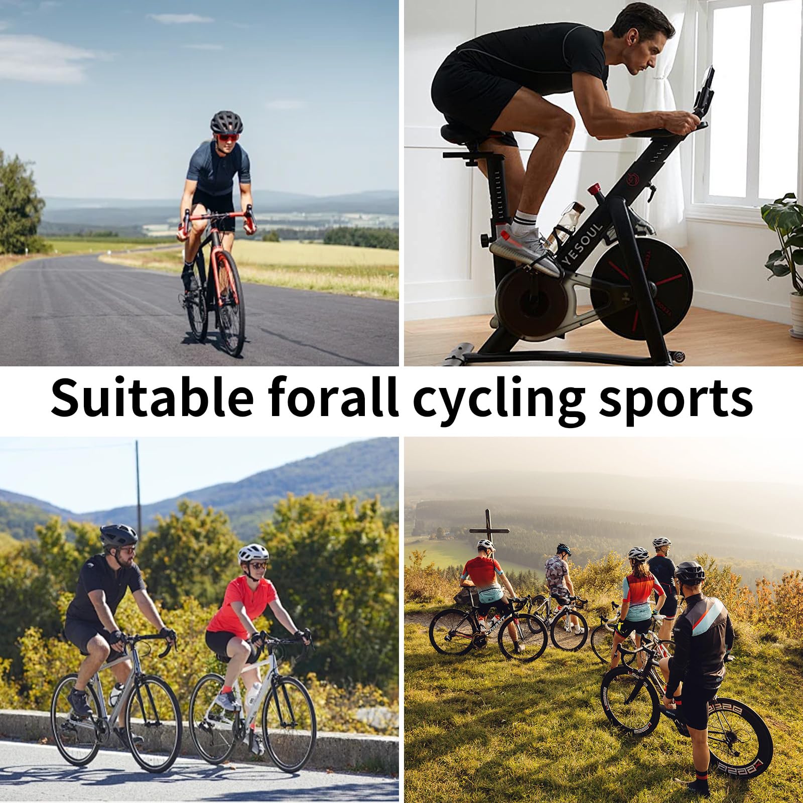 Culotte Ciclismo Hombre con Acolchado 5D Transpirable Secado Rápido Pantalon Ciclista