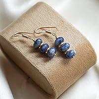 Vista 98 de Gempires Lightweight Beaded Earrings Handmade Gemstone Jewelry Hypoallergenic Gold Plated Dangling Earrings For Women