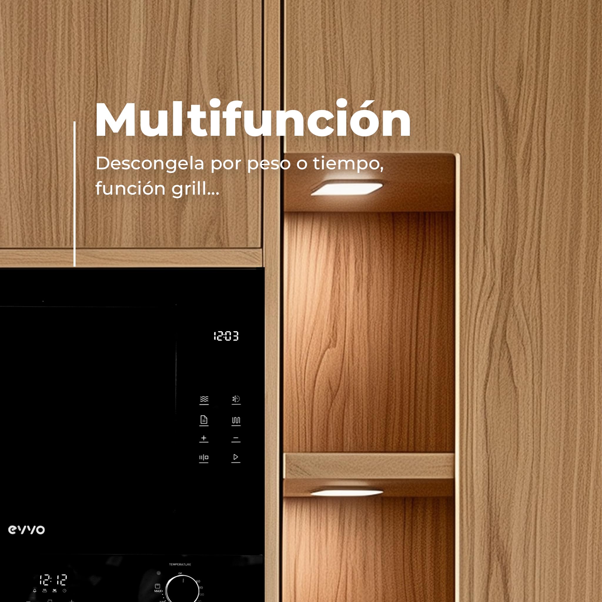 Micro-ondes intégré EVVO Mi45 Glass Bl