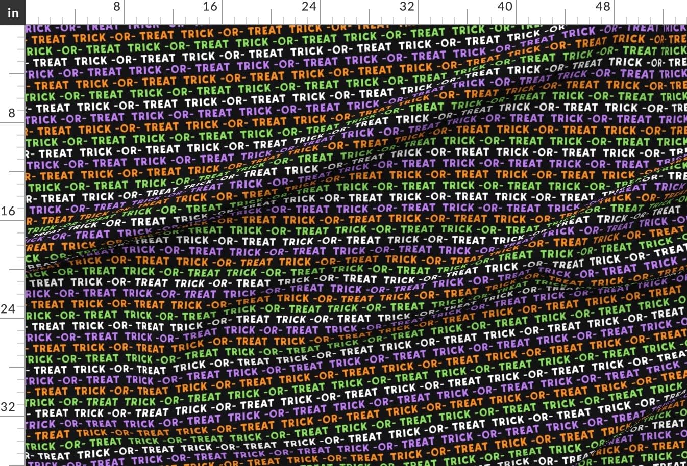 Spoonflower Fabric - Treat Multi Green Purple Halloween Printed on Minky Fabric by The Yard - Sewing Baby Blankets Quilt Backing Plush