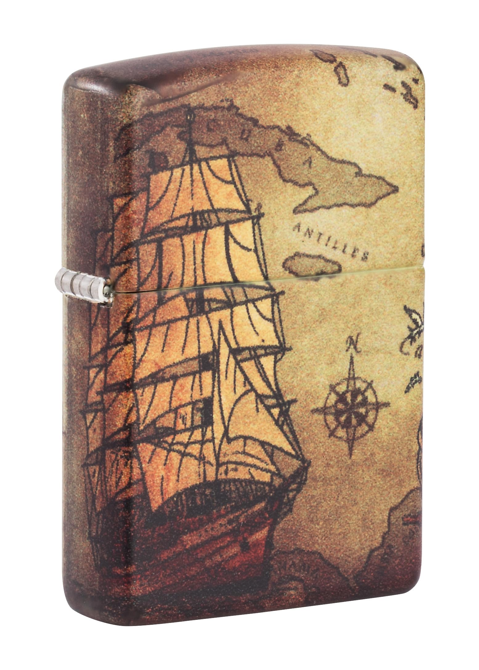 Zippo 49355 49352 Pirate Ship Design Windproof Lighter