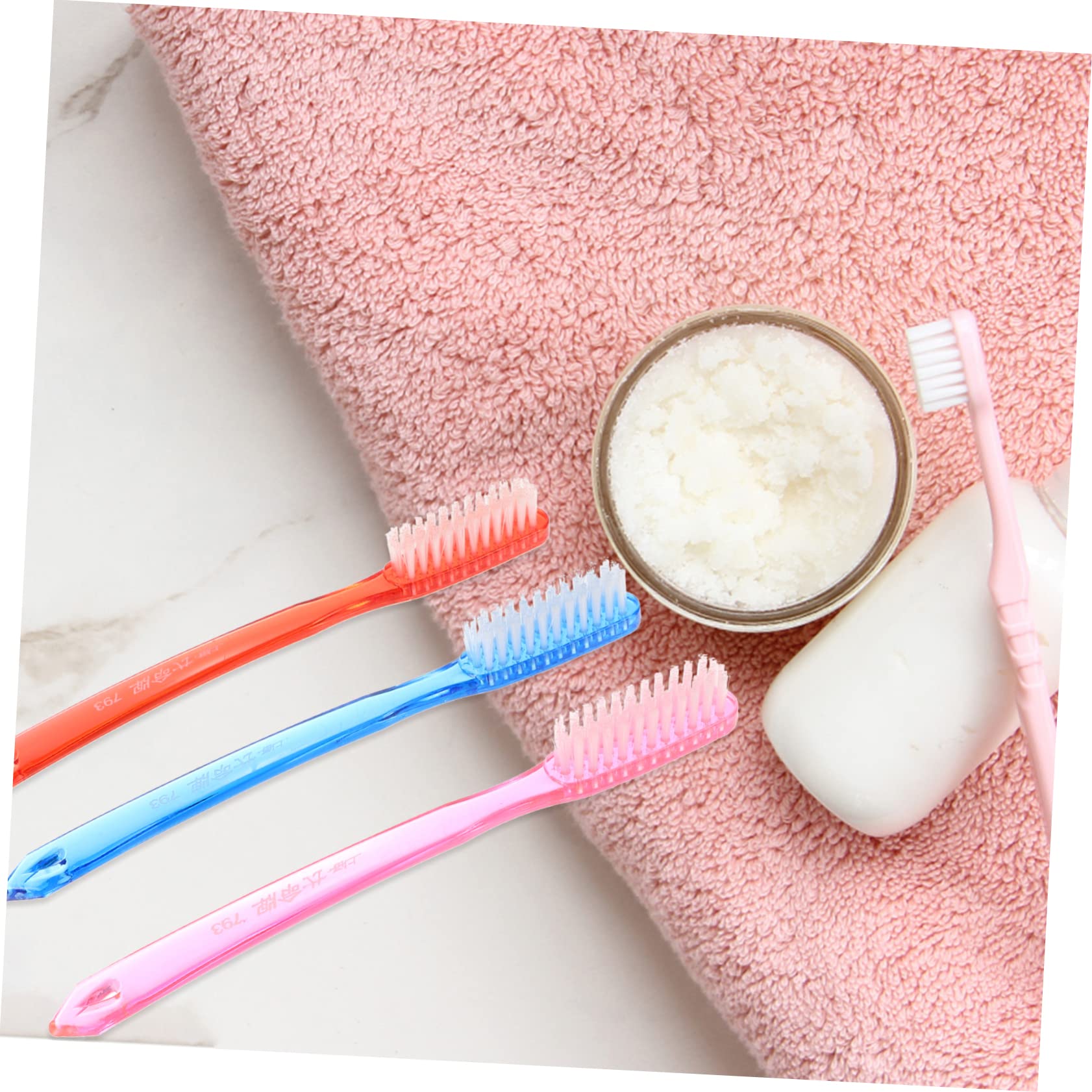 Healeved 132pezzi Spazzolini Denti Adulti Con Setole Dure Pulisci e Sbianca Per Salute Ottimale Dei Denti Casuali Design Ergonomico e Antiscivolo
