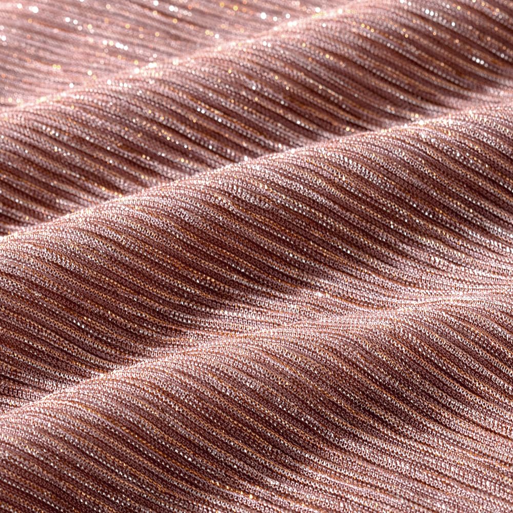 Tessuto elasticizzato in tulle rosa e oro, largo 145 cm, con paillettes lucide, 4,5 m, morbido tessuto di tulle scintillante, al metro per decorazioni per feste, spose, matrimoni, confezioni