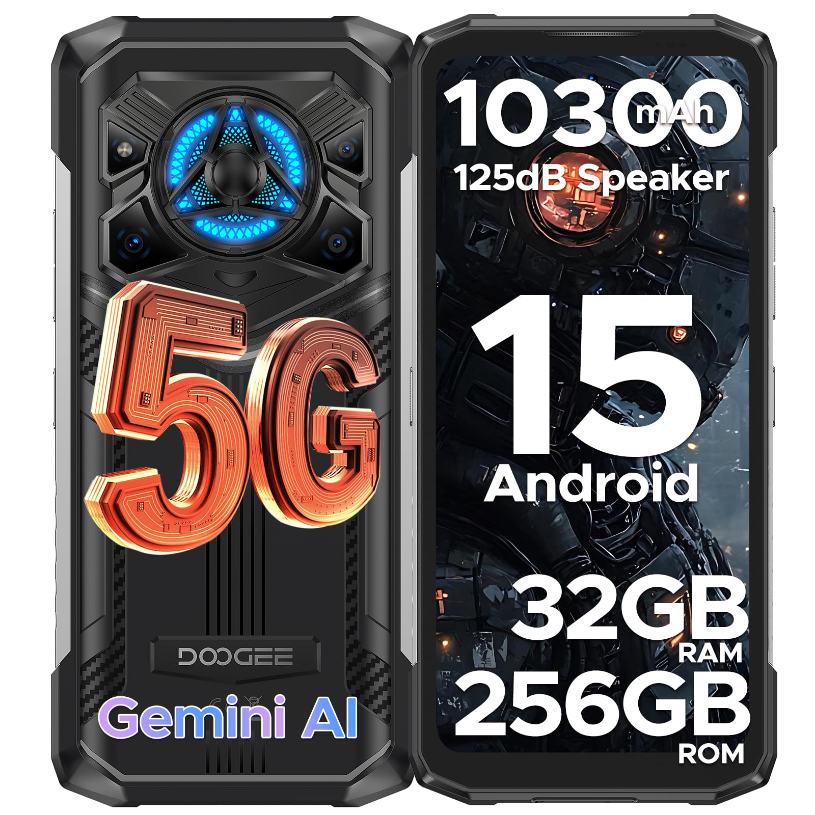 Amazon.com: DOOGEE Blade 20 Play 5G Rugged Phone,Dimensity 7050