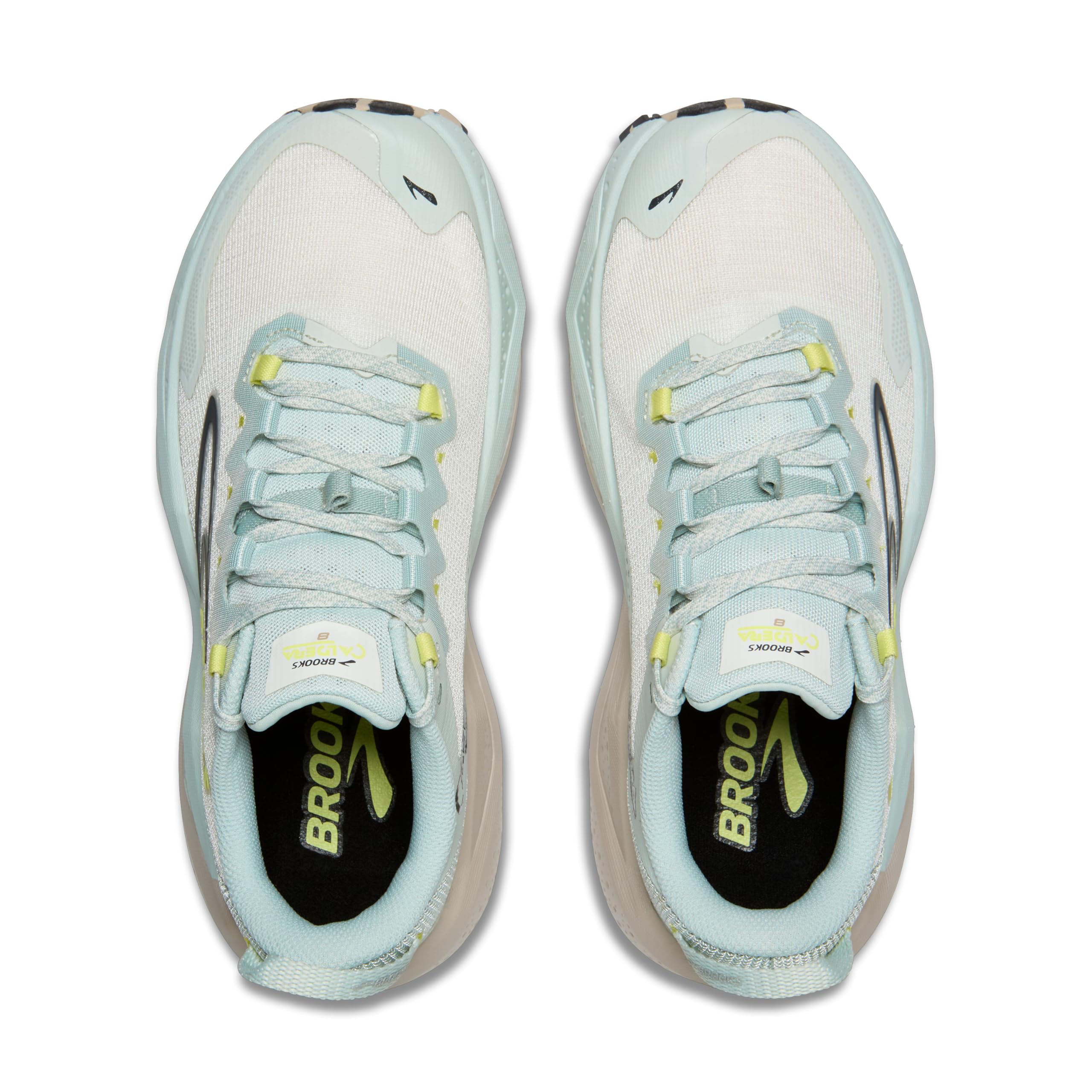 Brooks Women’s Caldera 8 Ultra Trail Running Shoe - Misty Blue/Coconut/Chateau - 7.5 Medium