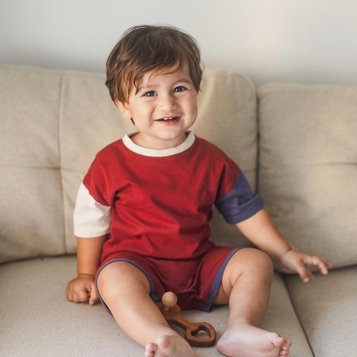 Burt's Bees Baby Baby Boys' Short Sleeve Rompers, 100% Organic Cotton One-piece Coverall and Layette Set