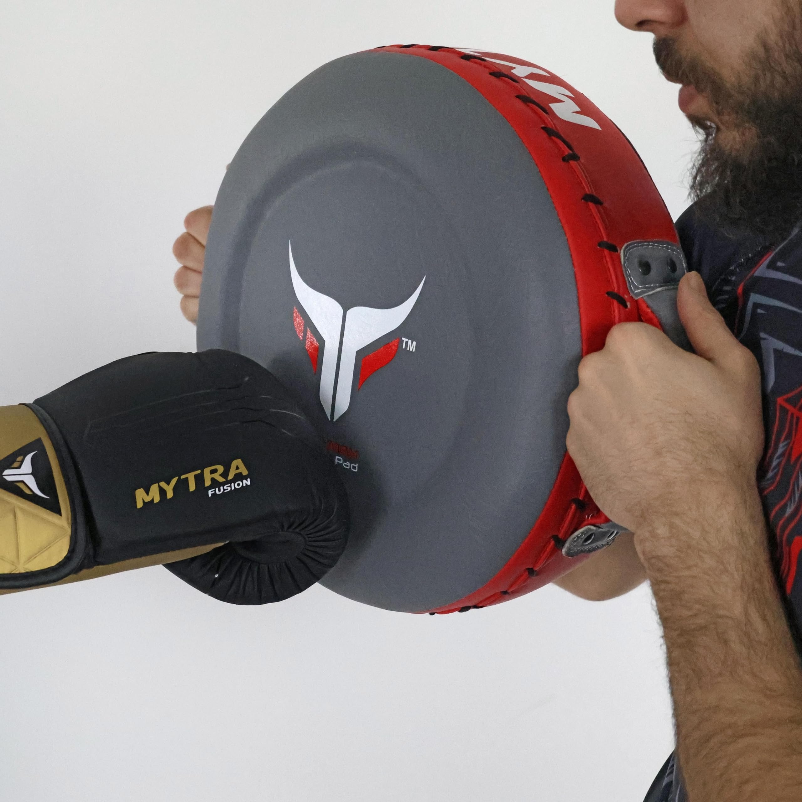 Runde Pratzen Boxen, Trainer Trainings Schlagpratzen Kickpad für Kampfsport, MMA & Muay Thai Pratzen für Geschwindigkeit, Konzentration und Genauigkeit