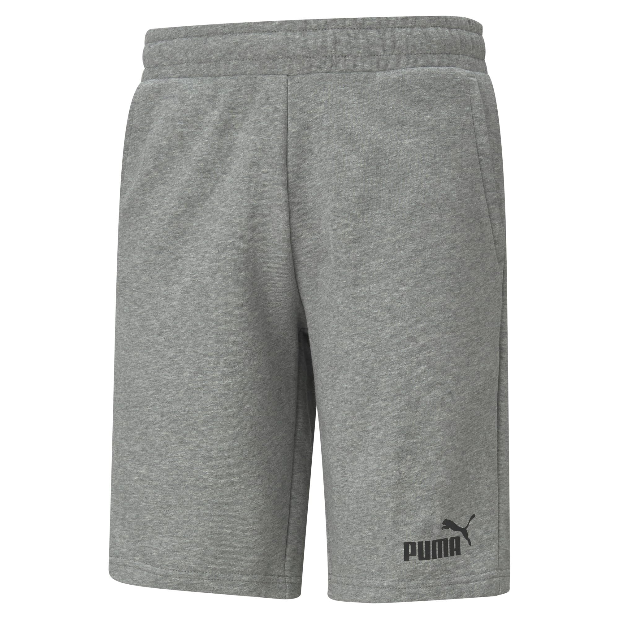 PUMA Mens No. 1 Logo 10" Knitted Shorts, Medium Gray Heather, XXL EU