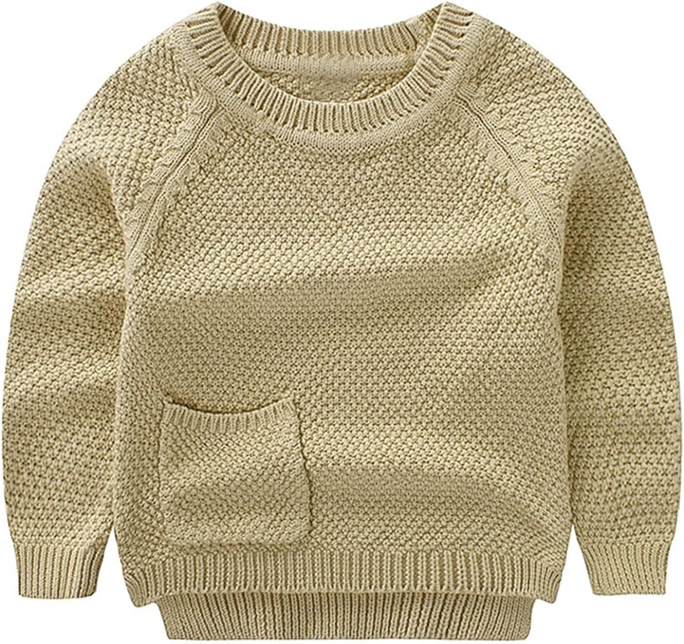 Peecabe Toddler Baby Girl Boy Cable Knit Sweater Cotton Infant Pullover Crewneck Long Sleeve Sweatshirt Fall Winter