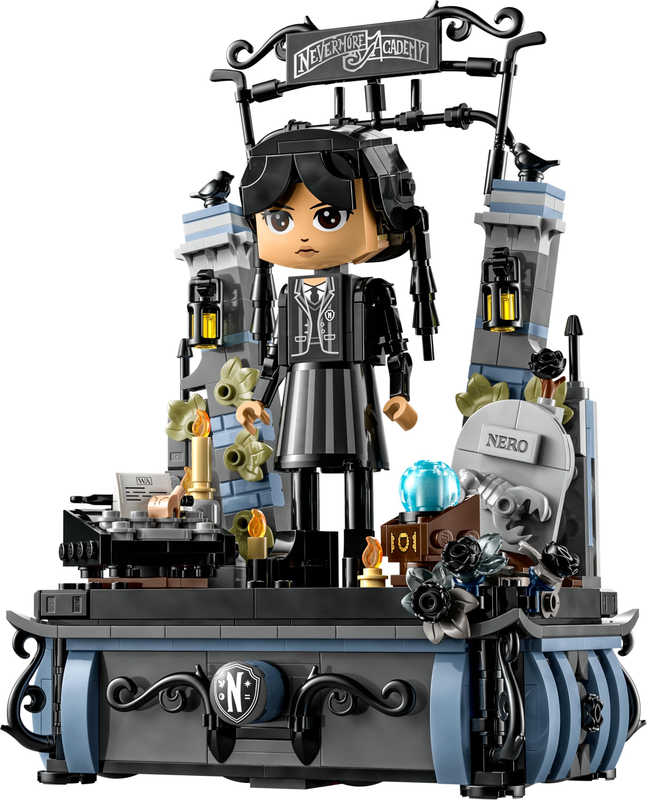 LEGO Mercredi Figurine de Mercredi Addams - Jeu de Construction Collector pour Enfants avec des éléments Amusants - Un Cadeau Mercredi Addams pour découvrir mystères et Aventures 76780